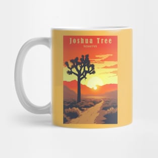 Joshua Tree National Park Vintage Travel Poster Mug